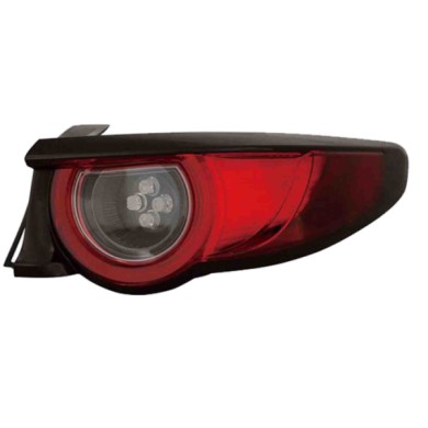 DX_SCRITTA_LOGO.jpg Fanale Posteriore Mazda 3 2 Volumi/Coda Spiovente Dal 2018 Destro Con Portalampada Esterno Led 5 Porte T. K