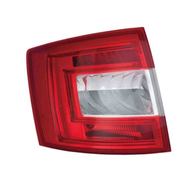 SX_SCRITTA_LOGO.jpg Fanale Posteriore Skoda Octavia Iii Combi 2012/2017 Sinistro Senza Portalampada Gruppo Ottico Led H21W P21W 