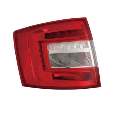 SX_SCRITTA_LOGO.jpg Fanale Posteriore Skoda Octavia Iii Combi 2017/2020 Sinistro Senza Portalampada Gruppo Ottico Led H21W P21W 