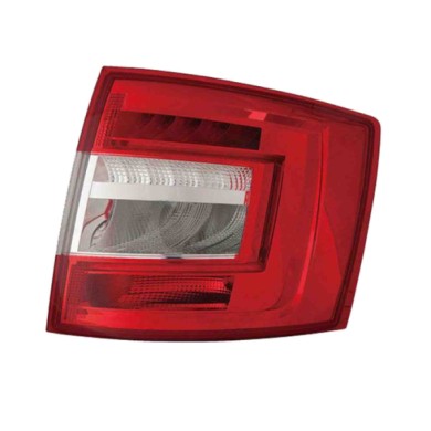 DX_SCRITTA_LOGO.jpg Fanale Posteriore Skoda Octavia Iii Combi 2017/2020 Destro Senza Portalampada Gruppo Ottico Led H21W P21W Py