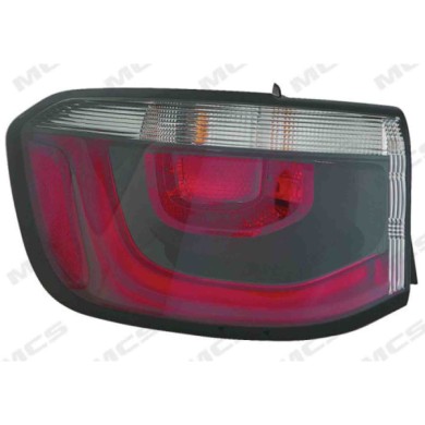 SX_SCRITTA_LOGO.jpg Fanale Posteriore Jeep Compass 2016/2021 Sinistro Con Portalampada Esterno Led Wy16W W21W T. A