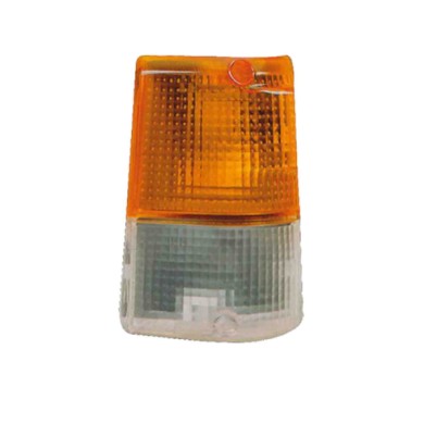 SX_SCRITTA_LOGO.jpg Fanale Anteriore Mitsubishi Pajero I 1982/1991 Sinistro Bianco Arancio