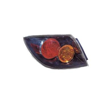 DX_SCRITTA_LOGO.jpg Fanale Posteriore Mazda 3 2003/2005 Destro Senza Portalampada Gruppo Ottico Esterno Arancio 5 Porte W21W W21