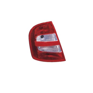 DX_SCRITTA_LOGO.jpg Fanale Posteriore Skoda Fabia I 1999/2004 Destro Senza Portalampada Gruppo Ottico Py21W P21/4W P21Wx2