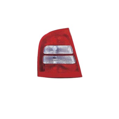 SX_SCRITTA_LOGO.jpg Fanale Posteriore Skoda Octavia I 2001/2004 Sinistro Senza Portalampada Gruppo Ottico Py21W P21/4W P21Wx2 T.