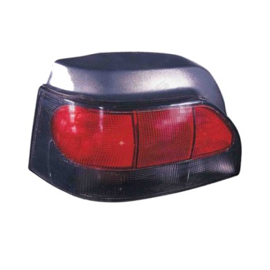 SX_SCRITTA_LOGO.jpg Fanale Posteriore Renault Clio I 1996/1999 Sinistro Senza Portalampada Gruppo Ottico Fumé P21Wx3 P21/5W T. A