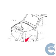 PUNTA-PARA-SX-ESOLVER-2.jpg Rhibo 09010214n Punta Parafango Anteriore Sinistro Per Fiat 500 F L R Dal 1957 Al 1977. Pronto Per V