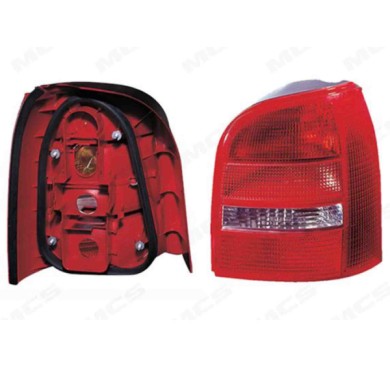DX_SCRITTA_LOGO.jpg Fanale Posteriore Audi A4 Avant 1994/2001 Destro Senza Portalampada Gruppo Ottico P21Wx3 P21/5W T. Sh