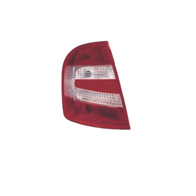 SX_SCRITTA_LOGO.jpg Fanale Posteriore Skoda Fabia I 2004/2008 Sinistro Senza Portalampada Gruppo Ottico Py21W P21/4W P21Wx2 T. S