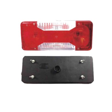 DX_SCRITTA_LOGO.jpg Fanale Posteriore Iveco Daily Iv Pianale Piatto/Telaio 2006/2017 Destro Con Portalampada Py21W P21Wx2 P21/5W