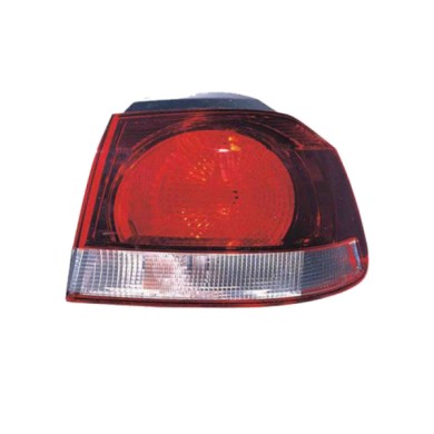 DX_SCRITTA_LOGO.jpg Fanale Posteriore Volkswagen Golf Vi 2008/2013 Destro Senza Portalampada Gruppo Ottico Esterno Nero W16W Wy2