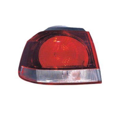 SX_SCRITTA_LOGO.jpg Fanale Posteriore Volkswagen Golf Vi 2008/2013 Sinistro Senza Portalampada Gruppo Ottico Esterno Nero W16W W