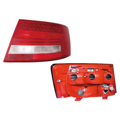 DX_SCRITTA_LOGO.jpg Fanale Posteriore Audi A6 2004/2008 Destro Con Retromarcia Senza Portalampada Gruppo Ottico Esterno Led Py21