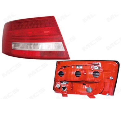 SX_SCRITTA_LOGO.jpg Fanale Posteriore Audi A6 2004/2008 Sinistro Senza Portalampada Gruppo Ottico Esterno Led H21W Py21W P21Wx3 