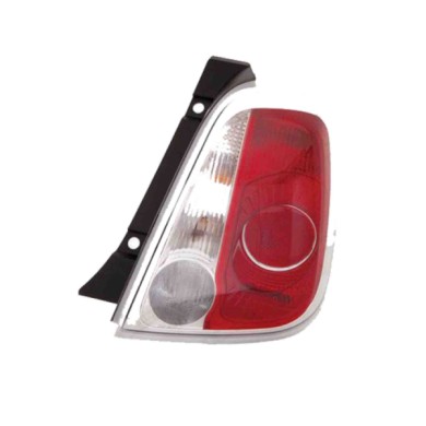 DX_SCRITTA_LOGO.jpg Fanale Posteriore Fiat 500 C 2007/2014 Destro Senza Portalampada Gruppo Ottico Py21W R10W P21Wx2 T. A/Marco 