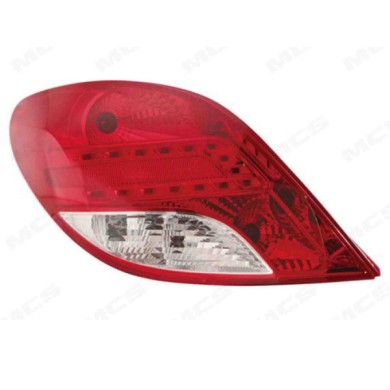 DX_SCRITTA_LOGO.jpg Fanale Posteriore Peugeot 207 2009/2011 Destro Senza Portalampada Gruppo Ottico Led Py21W R10W P21Wx2