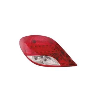 SX_SCRITTA_LOGO.jpg Fanale Posteriore Peugeot 207 2009/2011 Sinistro Senza Portalampada Gruppo Ottico Led Py21W R10W P21Wx2