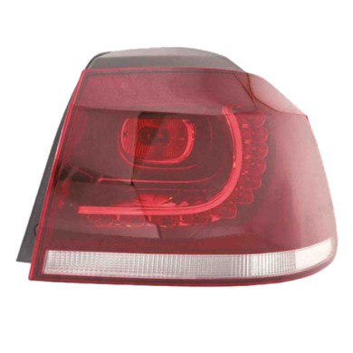 DX_SCRITTA_LOGO.jpg Fanale Posteriore Volkswagen Golf Vi 2009/2013 Destro Con Portalampada Esterno Fumé Led Wy21W