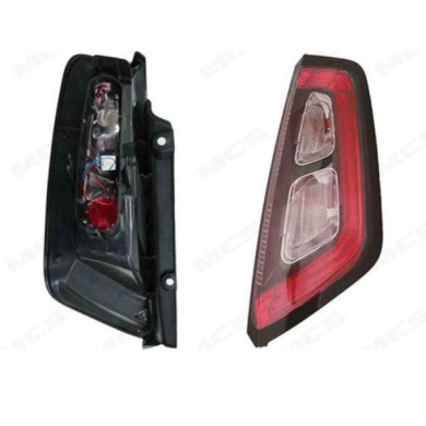 DX_SCRITTA_LOGO.jpg Fanale Posteriore Fiat Punto Evo Van Dal 2012 Destro Senza Portalampada Gruppo Ottico Fumé Led P21W Py21W Po