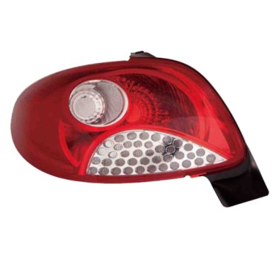 DX_SCRITTA_LOGO.jpg Fanale Posteriore Peugeot 206+ 2009/2013 Destro Senza Portalampada Gruppo Ottico Bianco P21W Py21W P21/5W