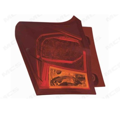 DX_SCRITTA_LOGO.jpg Fanale Posteriore Toyota Auris 2012/2014 Destro Senza Portalampada Gruppo Ottico Esterno Led W16W