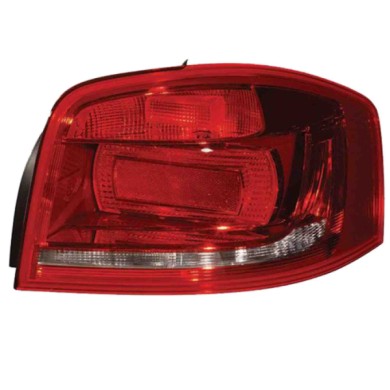 DX_SCRITTA_LOGO.jpg Fanale Posteriore Audi A3 Cabriolet 2009/2011 Destro Senza Portalampada Gruppo Ottico H21W Py21W R10W W16W