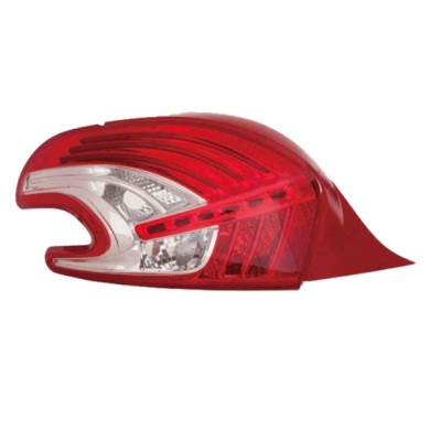 DX_SCRITTA_LOGO.jpg Fanale Posteriore Peugeot 208 2012/2014 Destro Senza Portalampada Gruppo Ottico Led P21W Py21W R10W