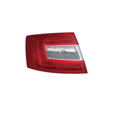 SX_SCRITTA_LOGO.jpg Fanale Posteriore Skoda Octavia Iii 2012/2017 Sinistro Senza Portalampada Gruppo Ottico 4 Porte H21W W5Wx2 P