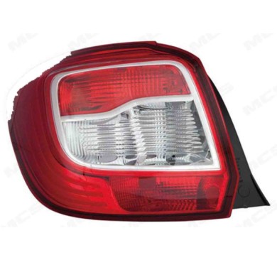 DX_SCRITTA_LOGO.jpg Fanale Posteriore Dacia Sandero Ii 2012/2016 Destro Senza Portalampada Gruppo Ottico Nero Py21W P21Wx2 P21/5