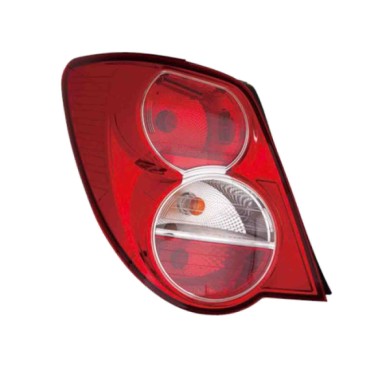 SX_SCRITTA_LOGO.jpg Fanale Posteriore Chevrolet Aveo Tre Volumi 2011/2018 Sinistro Senza Portalampada Gruppo Ottico Py21W P21Wx2