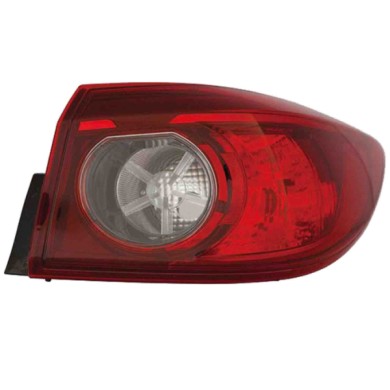 DX_SCRITTA_LOGO.jpg Fanale Posteriore Mazda 3 Tre Volumi 2013/2019 Destro Senza Portalampada Gruppo Ottico Esterno W21/5W Wy21W