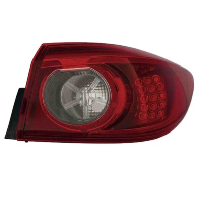 DX_SCRITTA_LOGO.jpg Fanale Posteriore Mazda 3 Tre Volumi 2013/2019 Destro Senza Portalampada Gruppo Ottico Esterno Led 4 Porte T