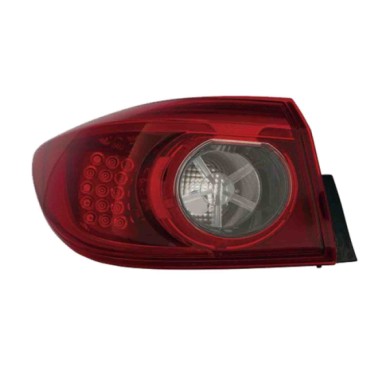 SX_SCRITTA_LOGO.jpg Fanale Posteriore Mazda 3 Tre Volumi 2013/2019 Sinistro Senza Portalampada Gruppo Ottico Esterno Led 4 Porte