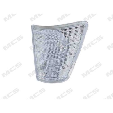 SX_SCRITTA_LOGO.jpg Fanale Anteriore Mercedes V.I./I.V./Lkw 207 1981/1995 Sinistro Fanale Laterale Con Portalampada Bianco Py21W