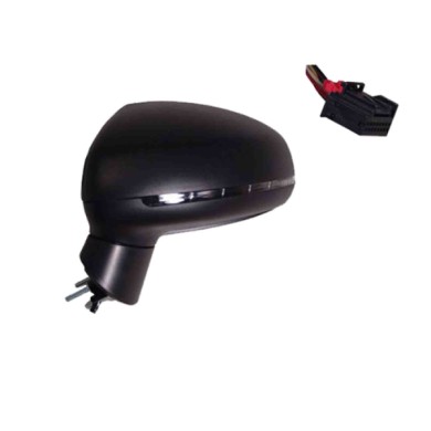 SX_SCRITTA_LOGO.jpg Retrovisore Completo Sinistro Audi A1 2010-2015 6 Pins 8X1857409F9B9 Elettrico Asferico Termico Con Indicato