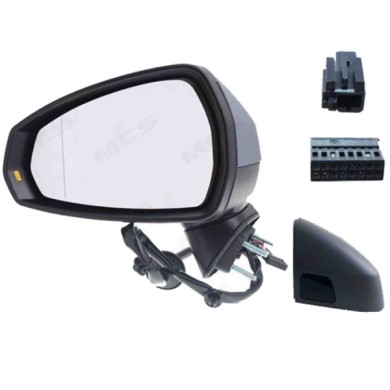 SX_SCRITTA_LOGO.jpg Retrovisore Completo Sinistro Audi A3 2012-2020 8 Pins 8V1857409F9B9 Elettrico Asferico Termico Da Verniciar