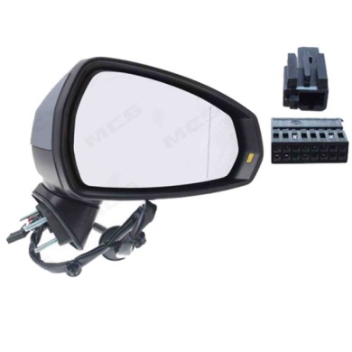 DX_SCRITTA_LOGO.jpg Retrovisore Completo Destro Audi A3 Limousine 2013-2020 8 Pins 8V5857410B9B9 Elettrico Convesso Termico Da V