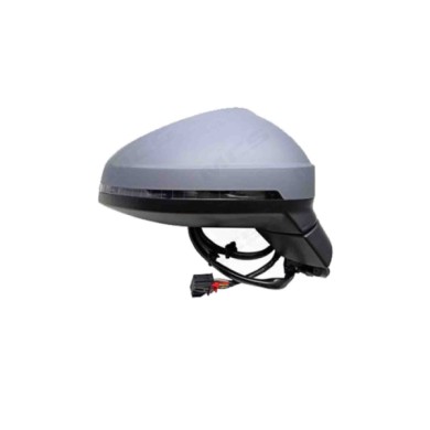 DX_SCRITTA_LOGO.jpg Retrovisore Completo Destro Audi A4 2015-2019 8 Pins 8W1857410C9B9 Elettrico Convesso Termico Da Verniciare