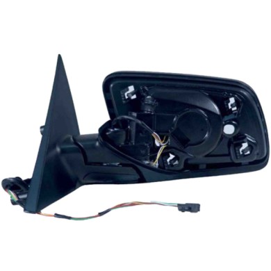 SX_SCRITTA_LOGO.jpg Retrovisore Completo Sinistro Bmw 5 2001-2010 5 Pins 51167189581 Corpo Elettrico Termico Richiudibile Elettr