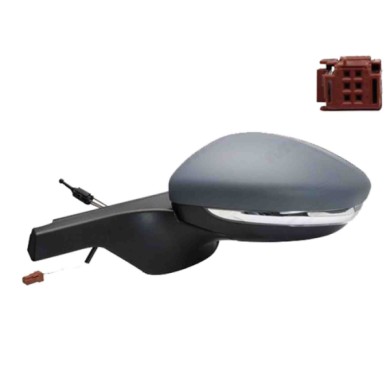 SX_SCRITTA_LOGO.jpg Retrovisore Completo Sinistro Citroën C3 Iii 2016-2018 2 Pins 98128565Xt Meccanico Convesso