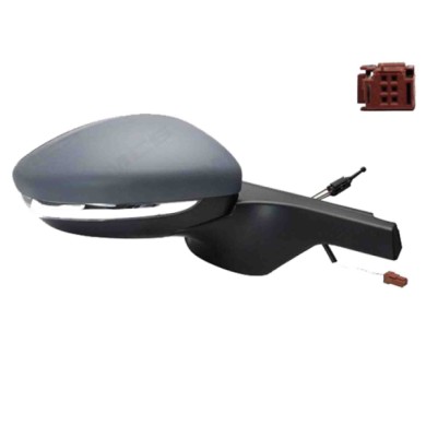 DX_SCRITTA_LOGO.jpg Retrovisore Completo Destro Citroën C3 Iii 2016-2018 4 Pins 98128564Xt Meccanico Convesso