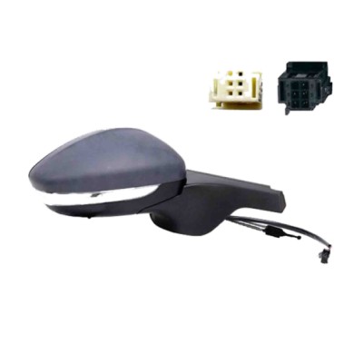 DX_SCRITTA_LOGO.jpg Retrovisore Completo Destro Citroën C3 Iii 2018 4 Pins 98267126Xt Meccanico Convesso Da Verniciare Con Indic