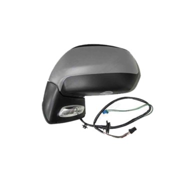 SX_SCRITTA_LOGO.jpg Retrovisore Completo Sinistro Citroën C4 Grand Picasso I 2006-2012 15 Pins 8152 A0 Elettrico Convesso Azzurr