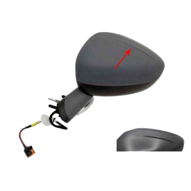 SX_SCRITTA_LOGO.jpg Retrovisore Completo Sinistro Citroën C4 Ii 2011-2017 10 Pins 1608534580 Base A Verniciare Elettrico Convess