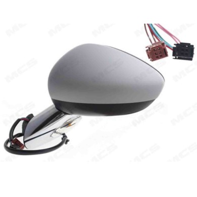 SX_SCRITTA_LOGO.jpg Retrovisore Completo Sinistro Citroën Ds3 2009-2015 5 Pins 160804750 Elettrico Convesso