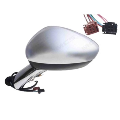 SX_SCRITTA_LOGO.jpg Retrovisore Completo Sinistro Citroën Ds3 2009-2015 9 Pins 6325G5 Elettrico Convesso Termico Richiudibile El