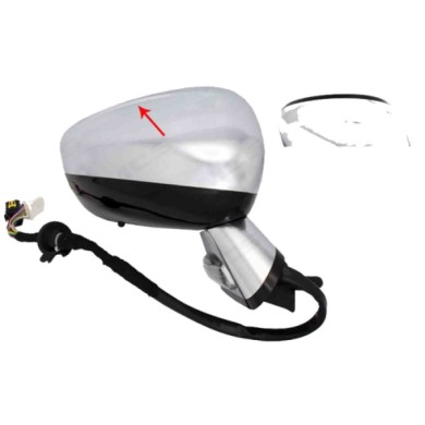 DX_SCRITTA_LOGO.jpg Retrovisore Completo Destro Citroën Ds4 2011-2015 16 Pins 1608535080 Elettrico Convesso Termico Richiudibile