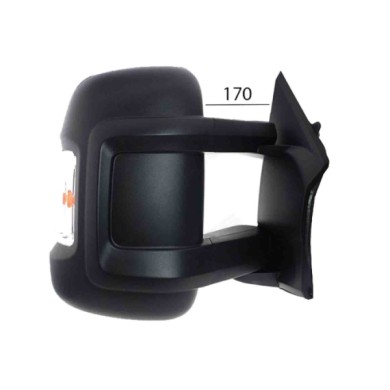 DX_SCRITTA_LOGO.jpg Retrovisore Completo Destro Citroën Jumper | Relay 2006-2023 2 Pins 8153 Nn Specchio Angolo Morto Manuale