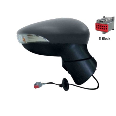 DX_SCRITTA_LOGO.jpg Retrovisore Completo Destro Ford Fiesta Tre Volumi 2008-2012 6 Pins 1753801 Elettrico Convesso Termico Da Ve