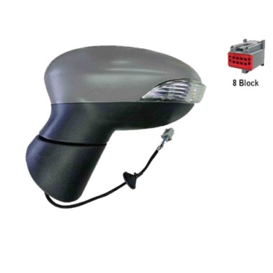 SX_SCRITTA_LOGO.jpg Retrovisore Completo Sinistro Ford Fiesta Tre Volumi 2008-2012 8 Pins 1594585 Elettrico Asferico Termico Da 